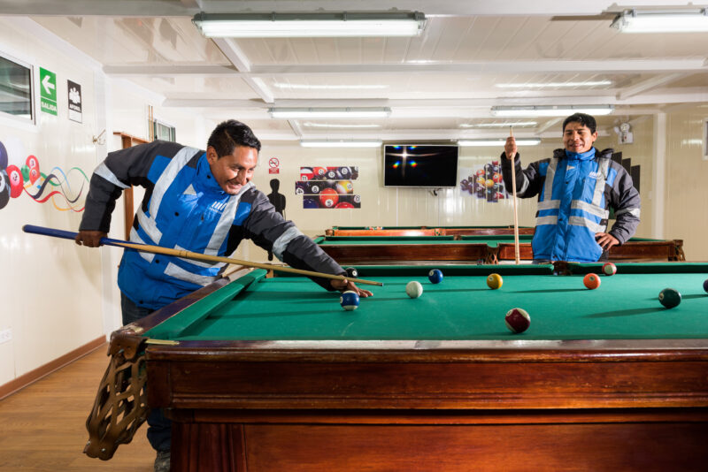 Loisirs dans les bases vie