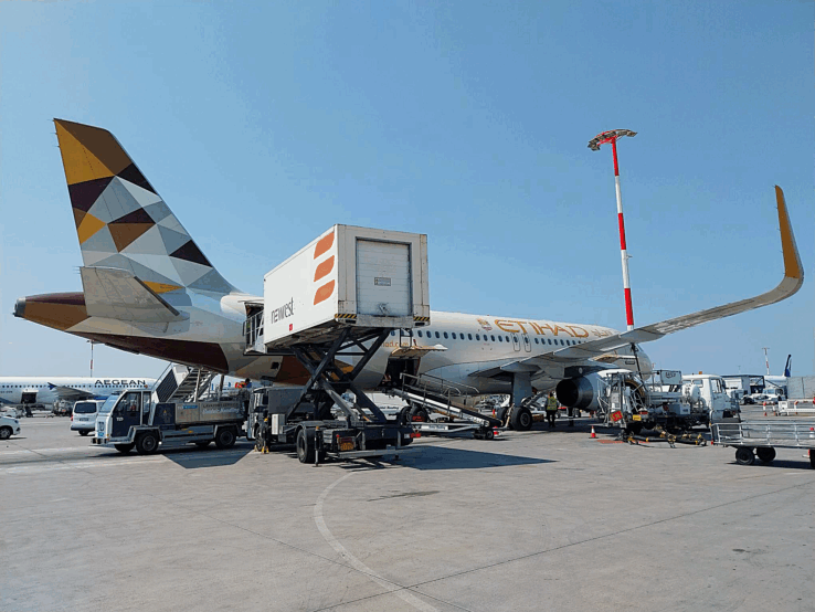 Avion Etihad Grèce