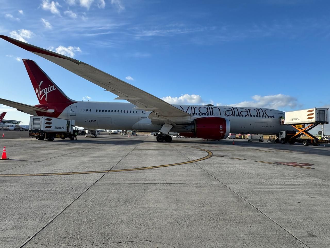 Avión Virgin Atlantic - Sudáfrica