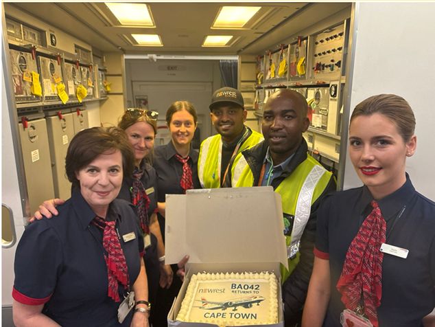 Tripulación de British Airways - Sudáfrica