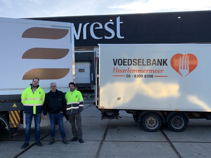 Voedselbank donation and Newrest Netherlands