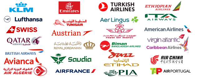 Compagnies aériennes clientes de Newrest Canada